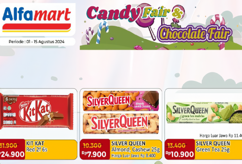 Diskon Manis! 'Candy and Chocolate Fair' di Alfamart Tawarkan Promo Spesial untuk Pecinta Cokelat dan Permen