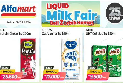 Gas! Promo Alfamart 'Milk Fair' Berakhir 15 Juli 2024, Ada Diskon 50 Persen Hingga Buy 2 Get 1