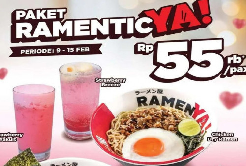 Daftar Promo Edisi Valentine Ramen Ya: Paket Lengkap Buy 1 Free 1, Cek Cara Dapat Promonya