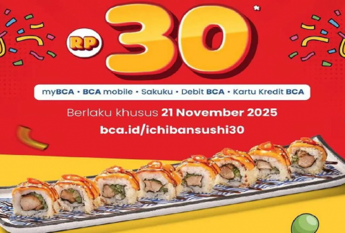 Promo Spesial HUT ke-30 Ichiban Sushi 21 November 2025: Makan Enak Mulai Rp30.000an
