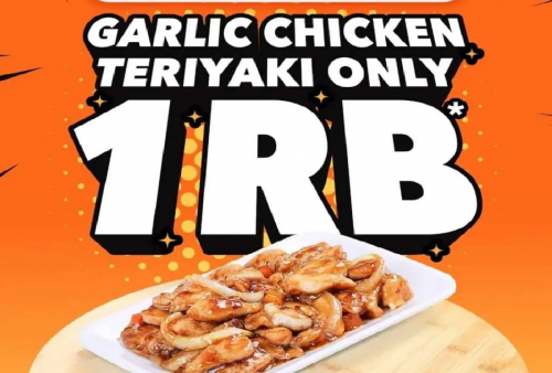 Promo Yoshinoya Khusus Pembayaran Spaylatter: Garlic Chicken Teriyaki Cuma 1.000