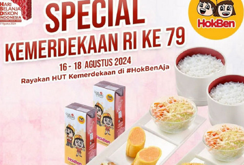 Promo Spesial HUT Kemerdekaan RI di Hokben: Banjir Promo Hemat dan Puas Selama Bulan Agustus!