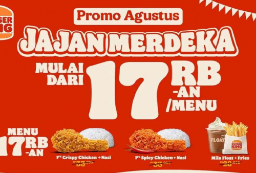 Agustus Merdeka! Burger King Adakan Promo Agustus 2025: Menu Favorit Mulai Rp17.000an