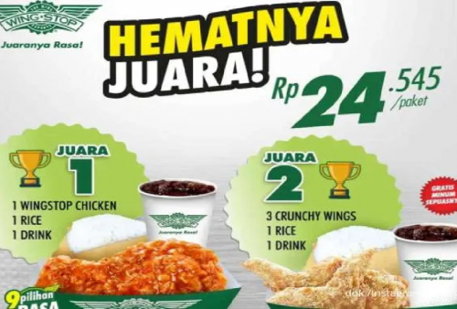 Promo Menarik Wingstop Juli 2025: 3 Paket Komplit Cuma Rp 24.000-an per Paket!