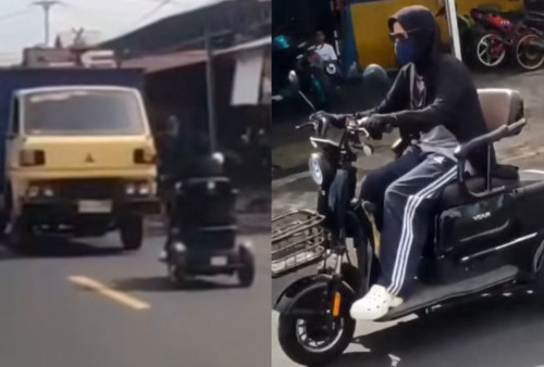 Viral! Aksi Nekat Emak-emak Berkendara Melawan Arus di Jalan Raya, Bikin Netizen Geram