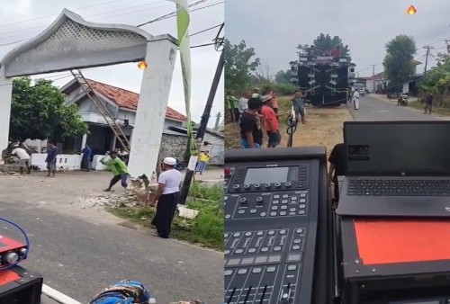Viral Gapura Dirobohkan Warga di Jatim Agar Truk Sound Horeg Bisa Melintas, Tuai Kritik Warganet