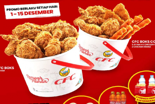 Hari Terakhir Promo CFC Boks Paket Hemat Plus Gratis Menu Pilihan