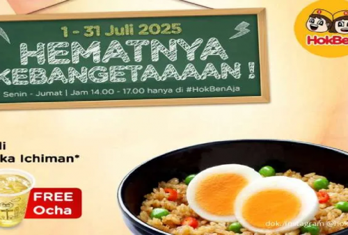 Promo Hokben Terbaru! Makan Hoka Ichiman Cuma Rp 10.000, Berlaku Senin Sampai Jumat