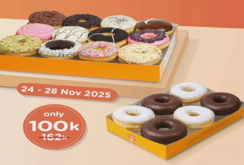 Hari Terakhir Promo Jco 4Ever: Beli Donut Dapat Gratisan dan Bundling Minum Hemat