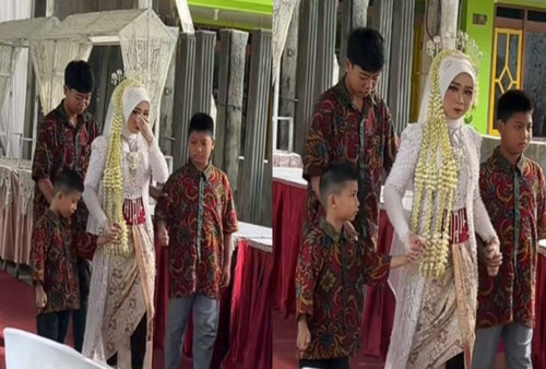 Momen Pernikahan Viral: Pengantin Wanita Digandeng Adik-Adik Kecil Usai Ditinggal Sang Ibu