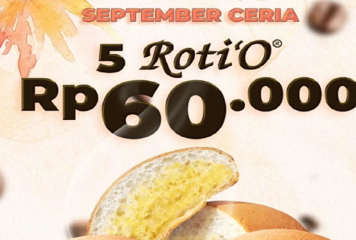 Berlaku Sepanjang September 2025, Yuk Rebutan Ambil Promo Roti'O:  Beli 5 Roti'O Cuma Rp 60.000