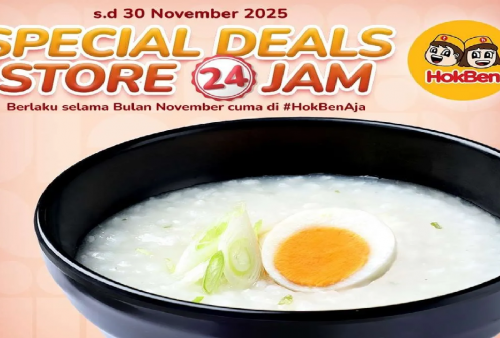 Berlaku di Store 24 Jam! Ambil Sekarang Promo Hokben November 2025: Free Bubur Jepang