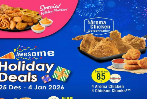 CEK Promo A&W Holiday Deals Terbaru: Aroma Chicken & Holiday Platter Hemat