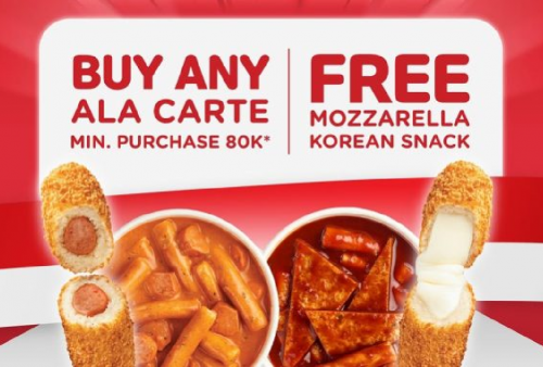PROMO Gokil! Reddog Ikut Rayakan Merdeka, Beli Ala Carte Gratis Snack Mozzarella Korea, Cek Syaratnya