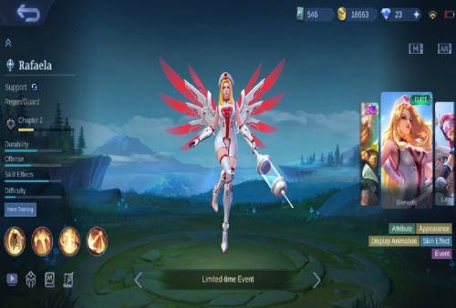 Ada Skin Rafaela Biomedic Gratis Klaim Kode Redeem Mobile Legends Selasa 10 September 2024