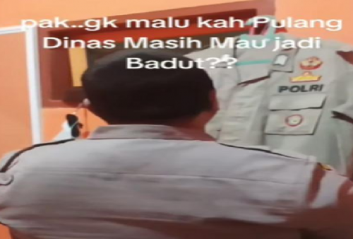 Viral Polisi Berprofesi Ganda Jadi Badut Usai Kerja, Gak Punya Rasa Gengsi