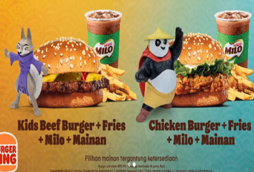 Promo Gratis Burger King Hari Ini, Anak-anak Bisa Dapat Mainan Kungfu Panda 4 FREE!