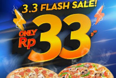 Promo Flash Sale 3.3 Domino's Pizza Spesial 3 Maret 2024: Kapan Lagi Bisa Beli Pizza dengan Harga Rp33!