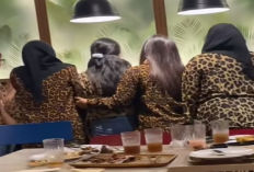 Viral Emak-emak Bukber Berkostum Leopard, Netizen: 'Berasa Dikandang Macan'