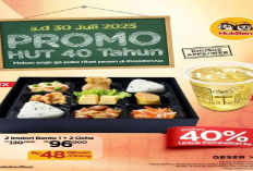Spesial HUT Hokben ke-40 Ada Promo Via Apps Khusus Juli 2025: Irodori Bento dan Ocha Diskon 40 Persen