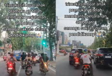 Viral video Rombongan Anak Pramuka Membuka Jalan Mobil Ambulans untuk Lewat, Netizen: Salut!