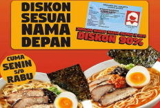 Promo Tsuka Ramen Terbaru: Makin Banyak Huruf Nama Depannya, Semakin Besar Diskon