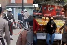 Tega! Pria Ini Tinggalkan Pacar yang Terjatuh dari Motor Demi Hindari Razia Polisi
