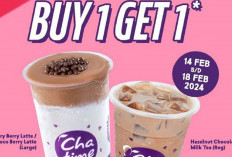 Chatime Berikan Promo Spesial di Bulan Februari 2024, Jangan Sampai Ketinggalan Promo Buy 1 Get 1 Kali Ini!