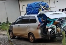 Viral! Pemudik Memasukkan Motor ke Dalam Mobil Selama Perjalanan Mudik Lebaran: 'Ini Lebih ke Minggat!'