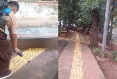 Viral Siswa SMP Kritik Jalur Guiding Block yang Mengarah ke Sungai dan Tak Ada Pembatas
