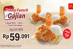 Ambil Promo MCD Paket Favorit 3 Ayam, 3 Nasi, 3 Lemon Tea Rp 59.091: Terakhir 1 September 2024